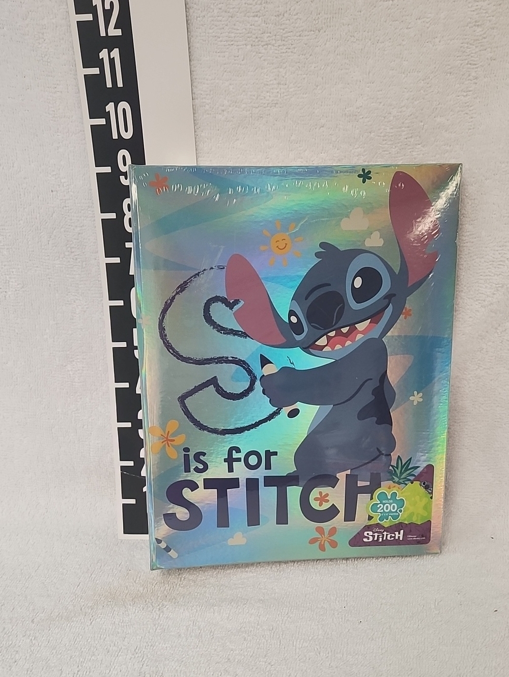 Disney Stitch Holographic Binder Photo Album- Blue, Purple, Pink